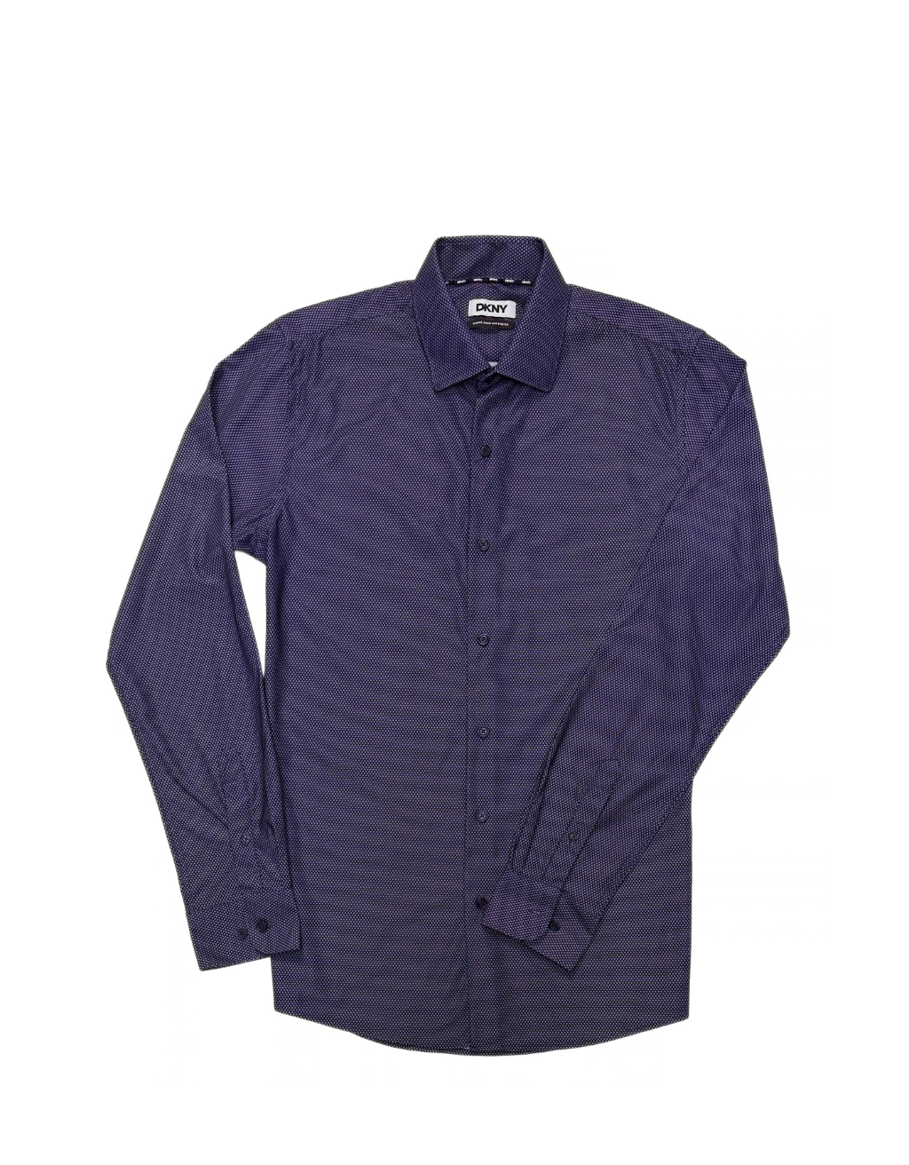 Men's DKNY Long Sleeve Shirt (Purple/Lavender Diamonds)