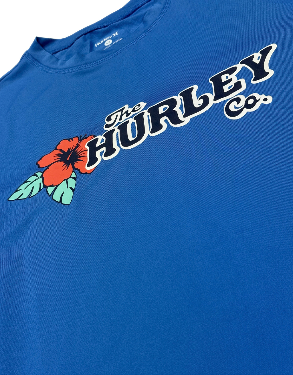 Men's Hurley Floral Long Sleeve Rash Guard (Seaview) - Image 2
