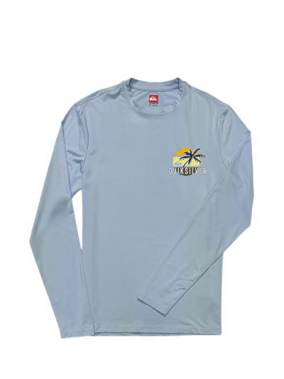 Men's Quiksilver Long Sleeve Rash Guard (Skyway)
