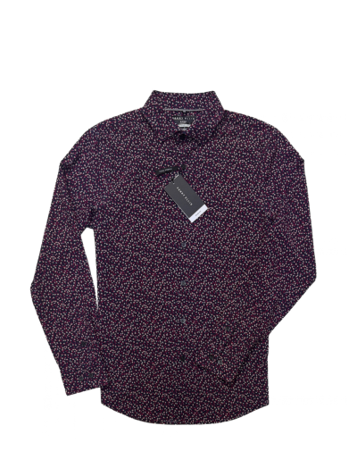 Men's Perry Ellis Long Sleeve Shirt (Zinfandel)